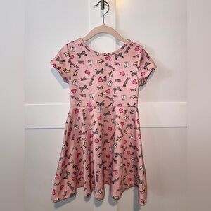 EUC Disney Princess Pink Dress with Cute Disney Princess Prints